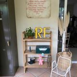 Vintage bookseller's shelf