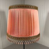 Austrian brass floor lamp pleated lampshade 1940-50’s