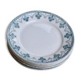 Lot of 7 of the saint-amand manufacture ceramic dessert plates