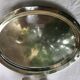 Silver Metal Liquor Service. tray and 6 cups