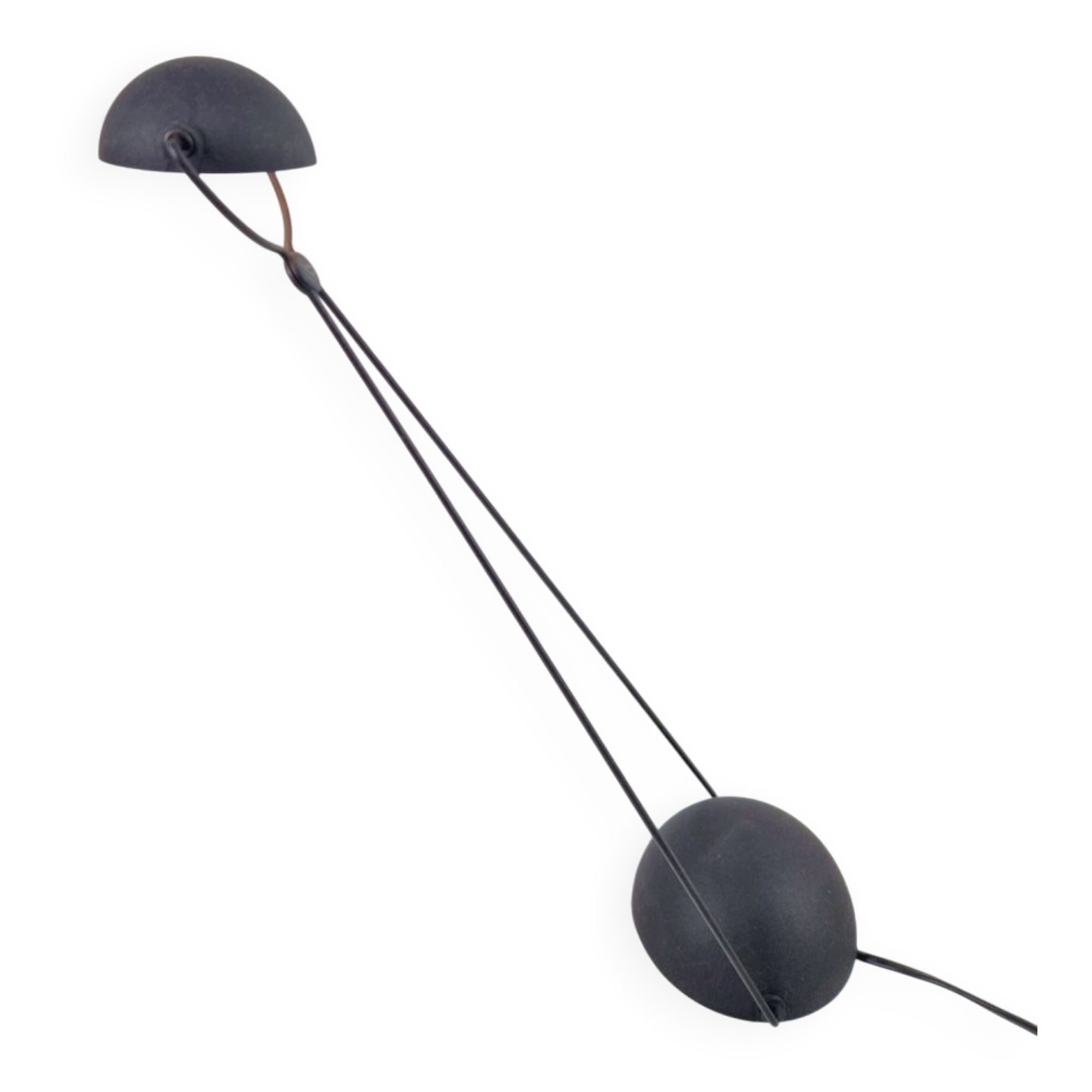 Vintage Black Meridiana Desk Lamp by Paolo Piva for Stefano Cevoli, 1980s