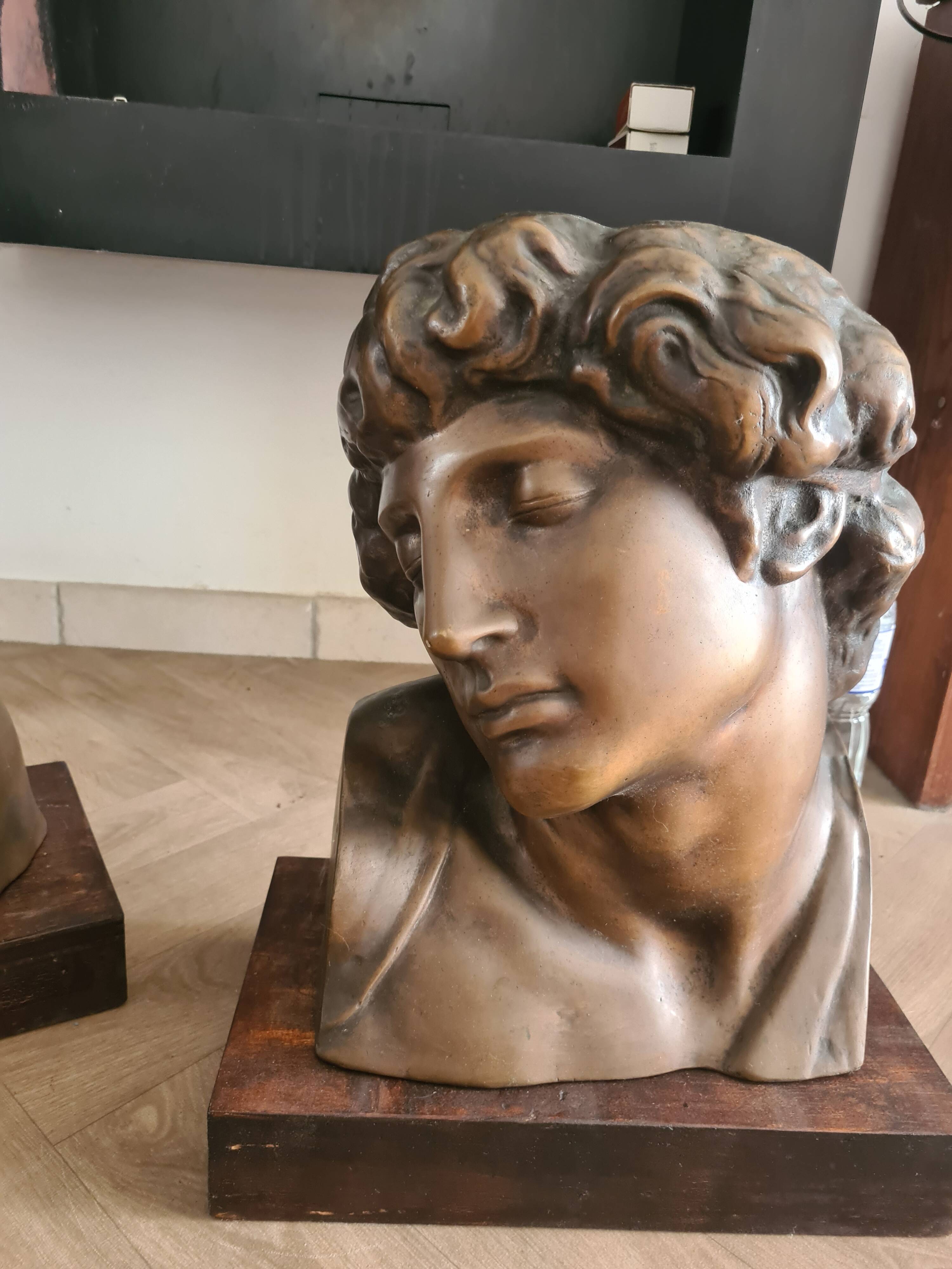 Paire de bronze "les esclaves" de Michel-Ange