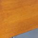 Pierre Paulin vintage modernist desk in oak wood and black metal