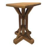 Designer stool in 3 types of natural wood