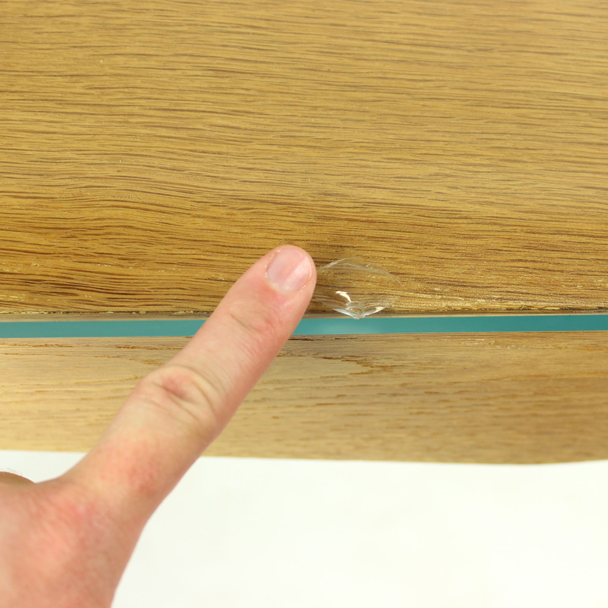 Table basse du milieu du siècle en chêne et verre, Tchécoslovaquie Années 1960