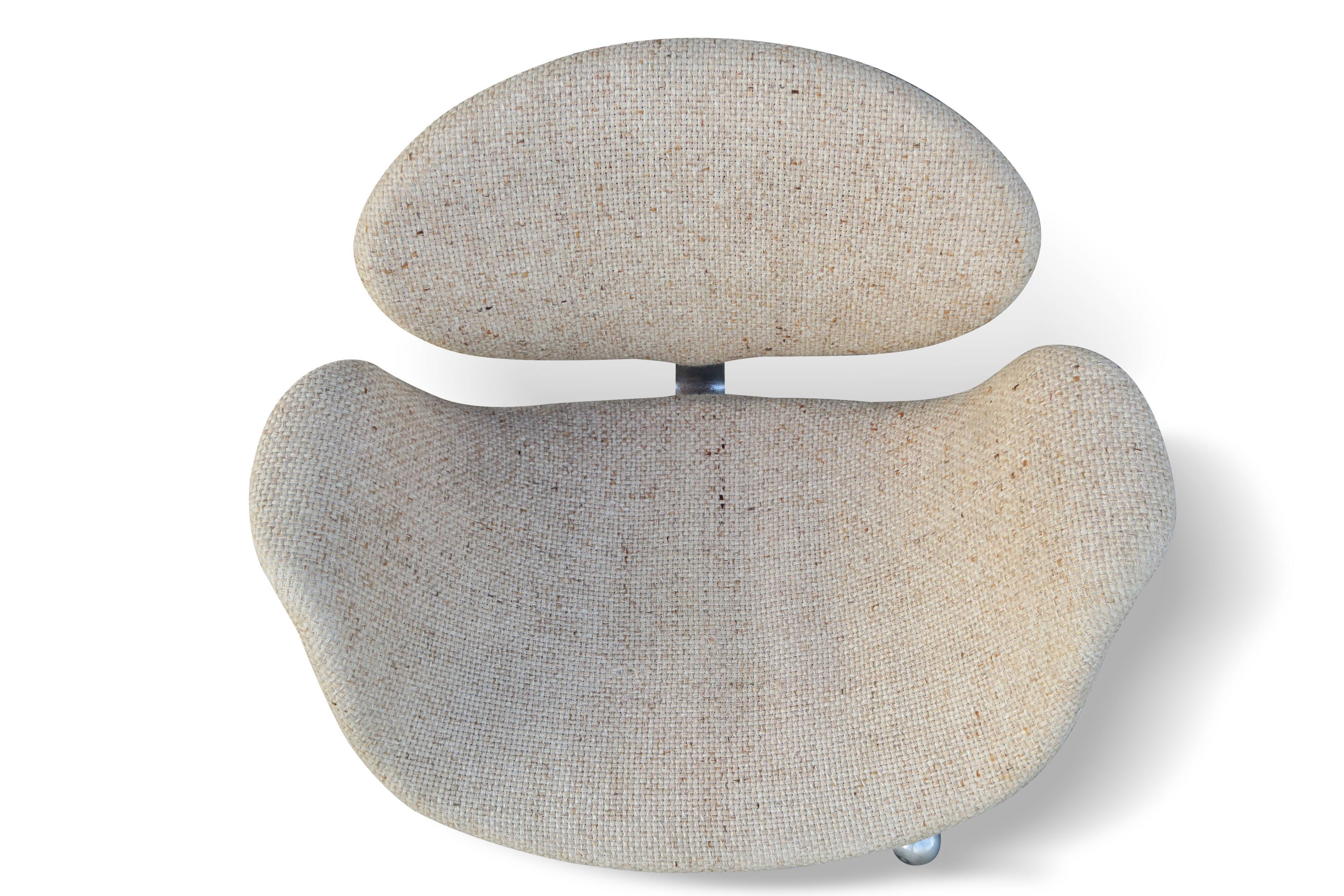 Armchair with wheels "Little Tulip" Pierre Paulin for Artifort