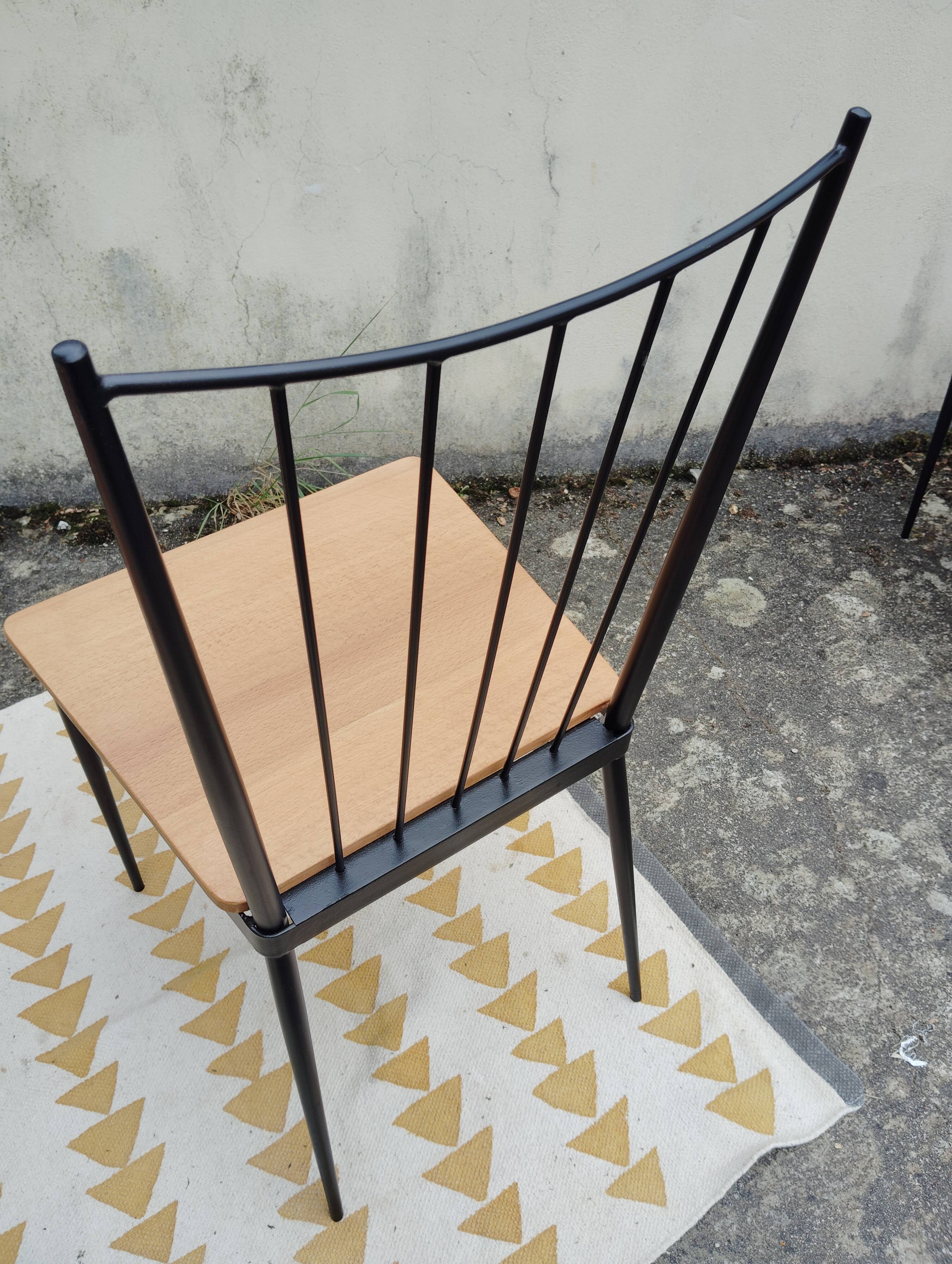 Set of 4 Colette Gueden chairs