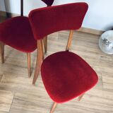 2 red chairs