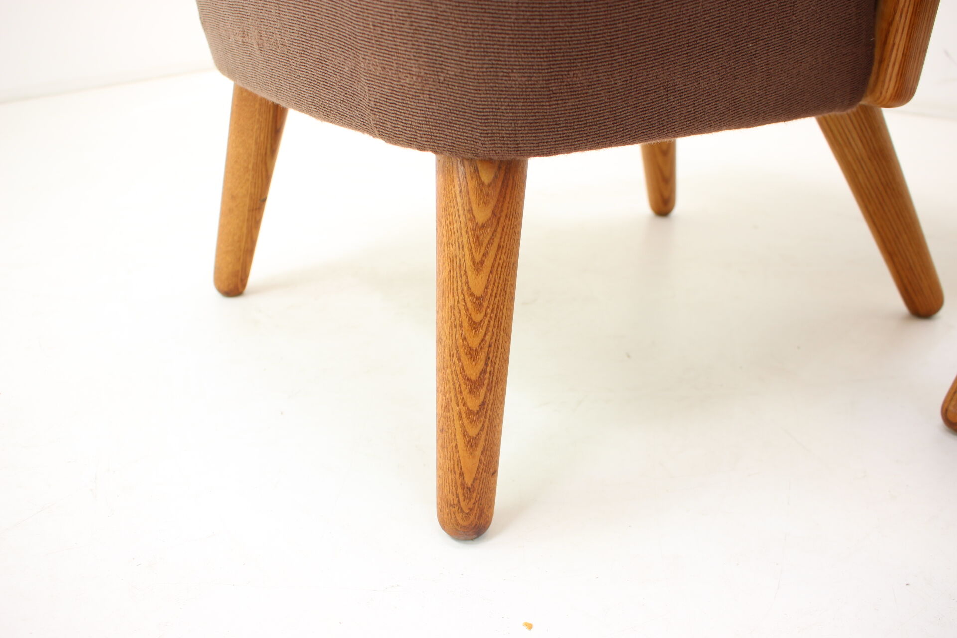 1940s Pair of Oak Armchairs by Krasna Jizba, Czechoslovakia