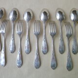 12 silver metal table covers SFAM Rocaille Model