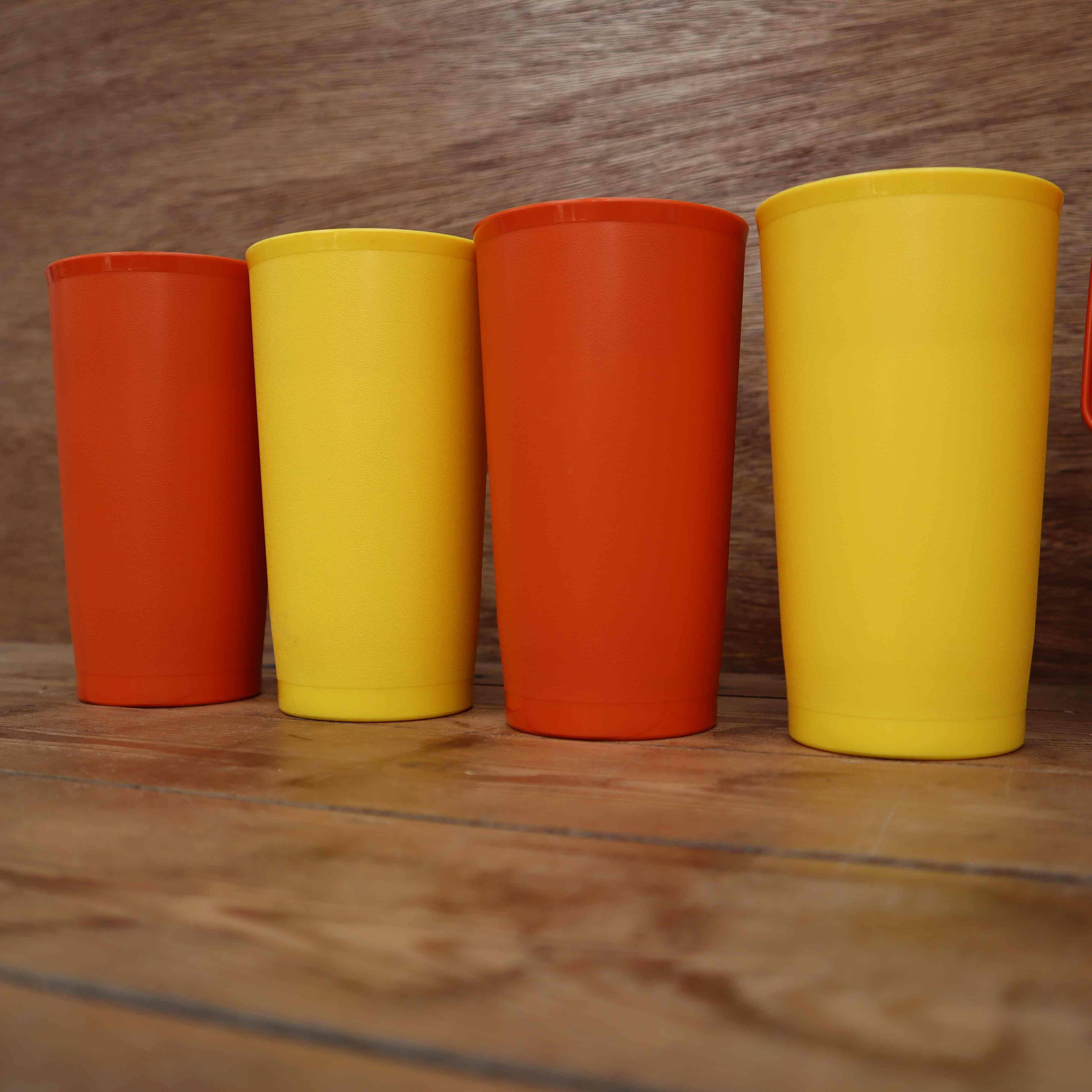 Vintage Tupperware orangeade set, 70s.