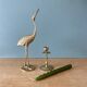 Antique brass candlestick holder