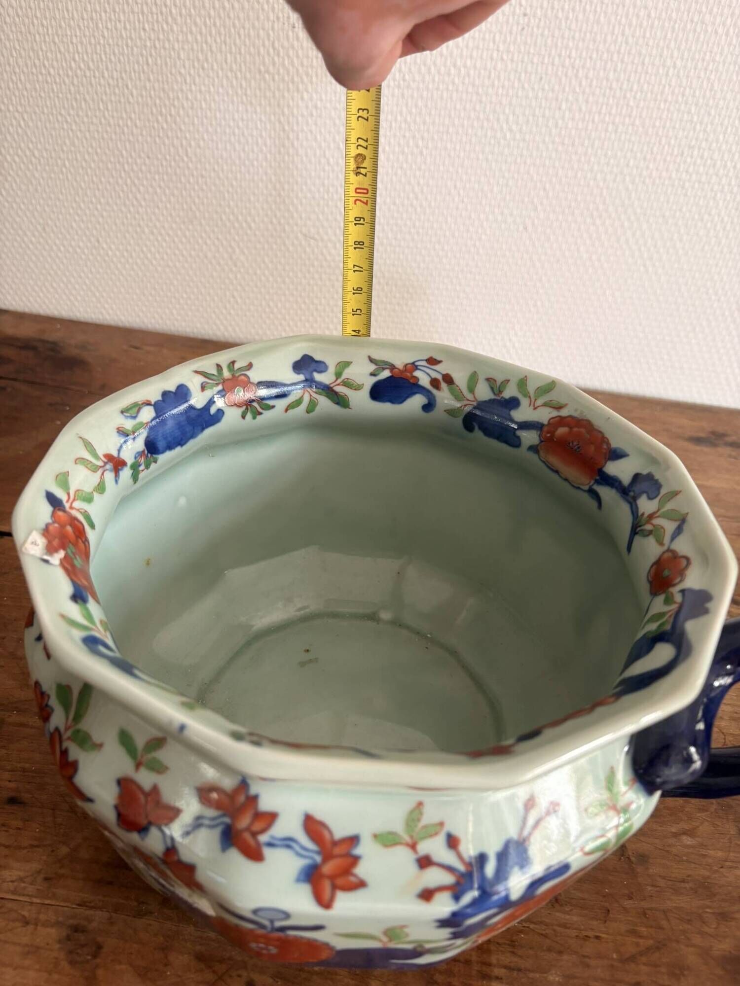Cache Pot Porcelain English Jardinière Ironstone Celadon Japanese Imari