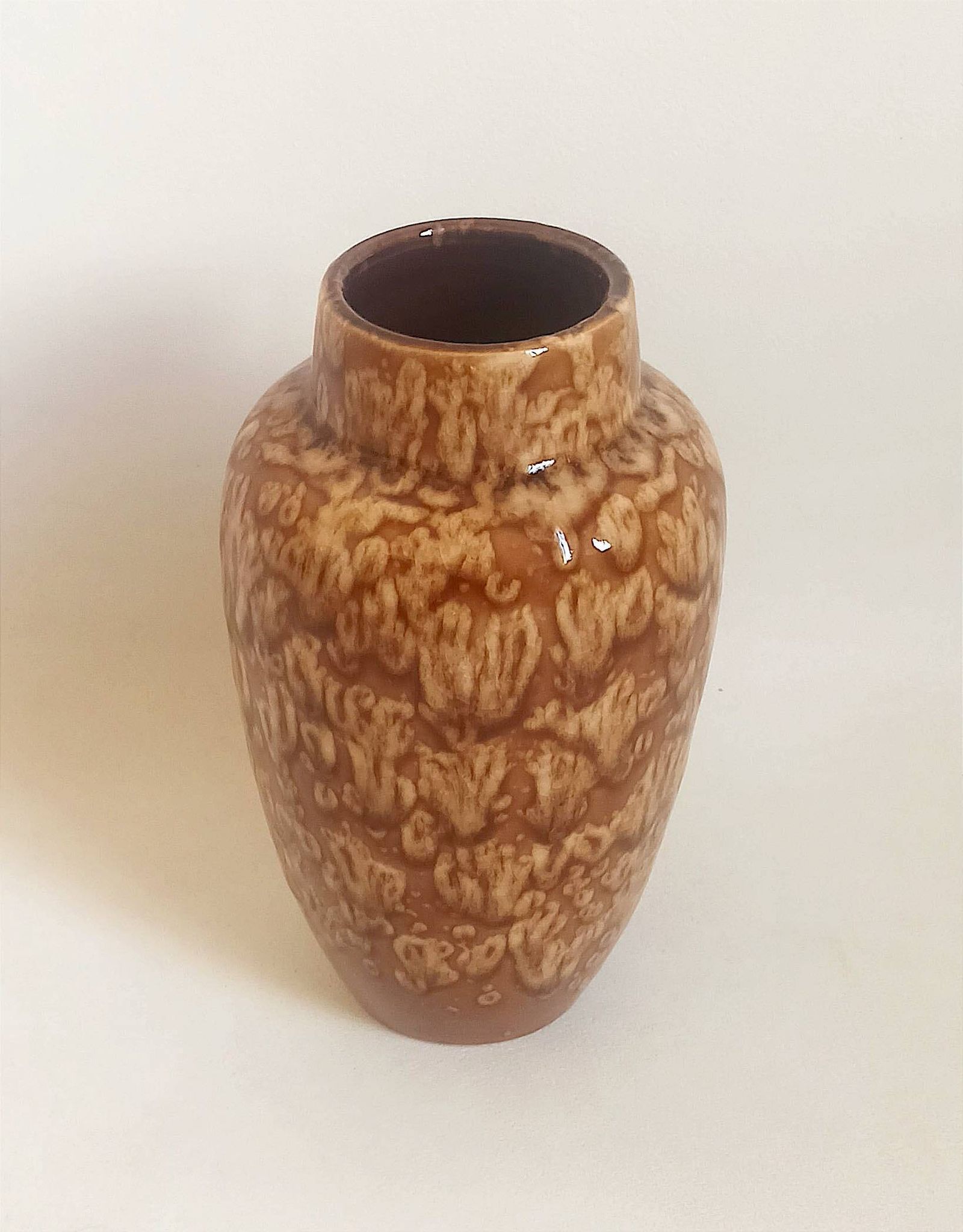 Vase céramique West Germany Années 70 Hauteur 21 cm