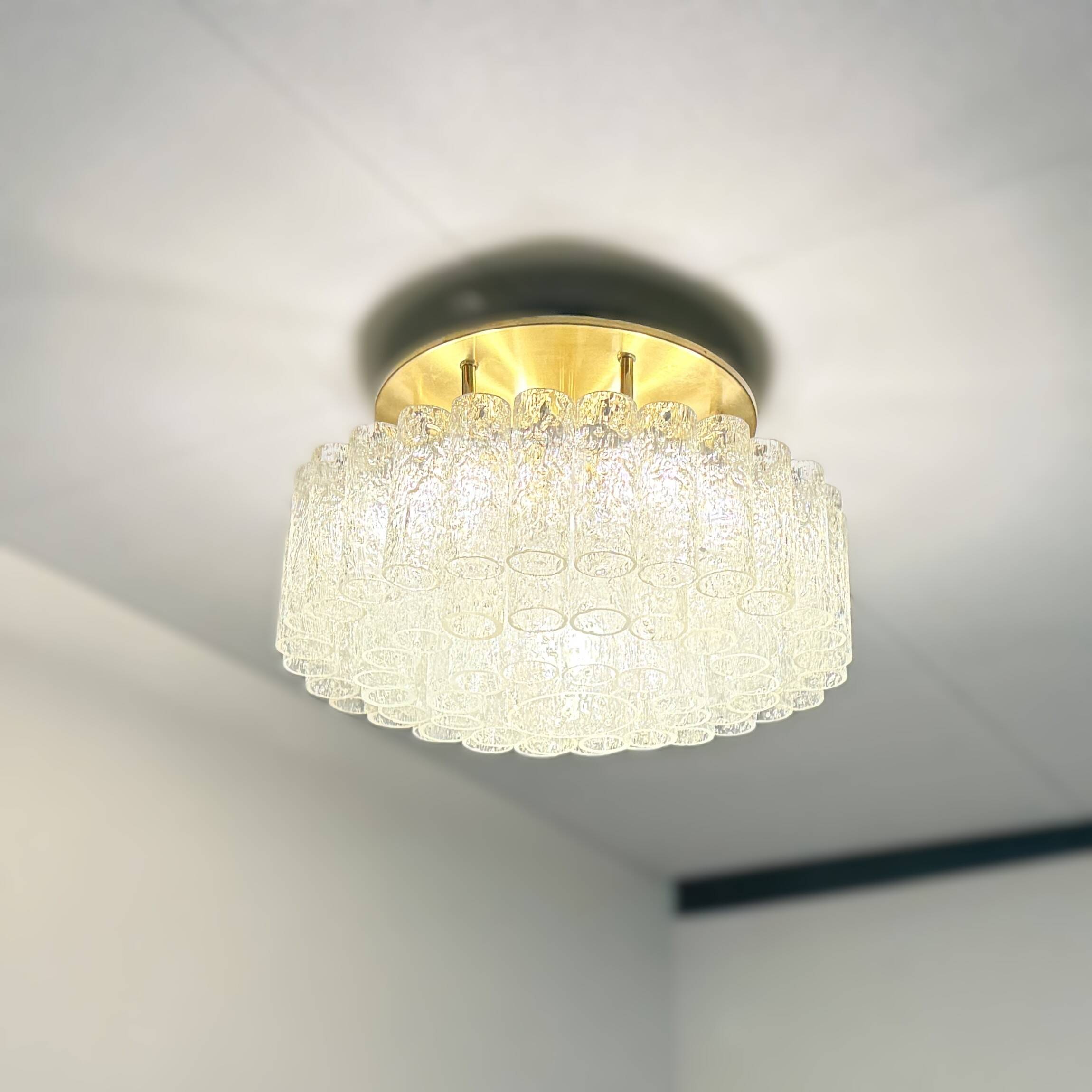 Doria Leuchten 4-Tier Murano Glass Ceiling Chandelier