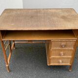 Vintage rattan desk