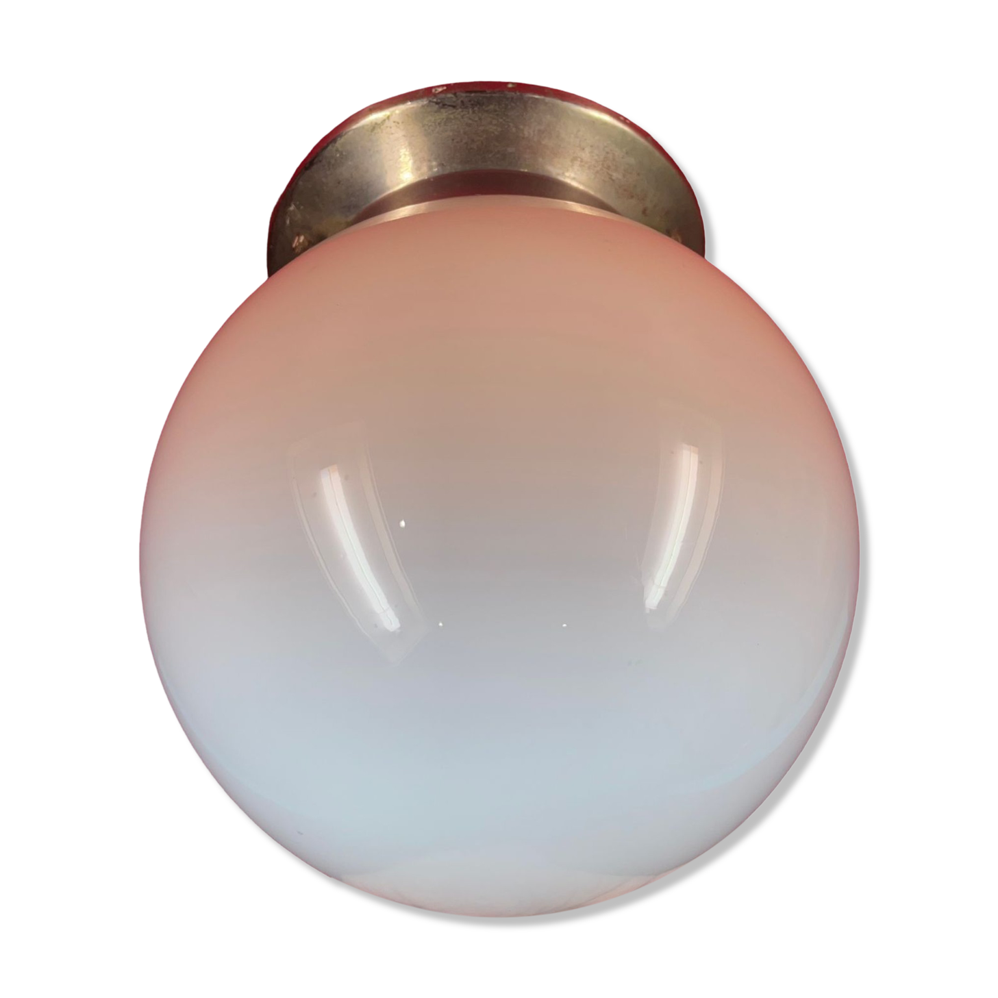 Ceiling lamp chandelier globe ball glass opaline