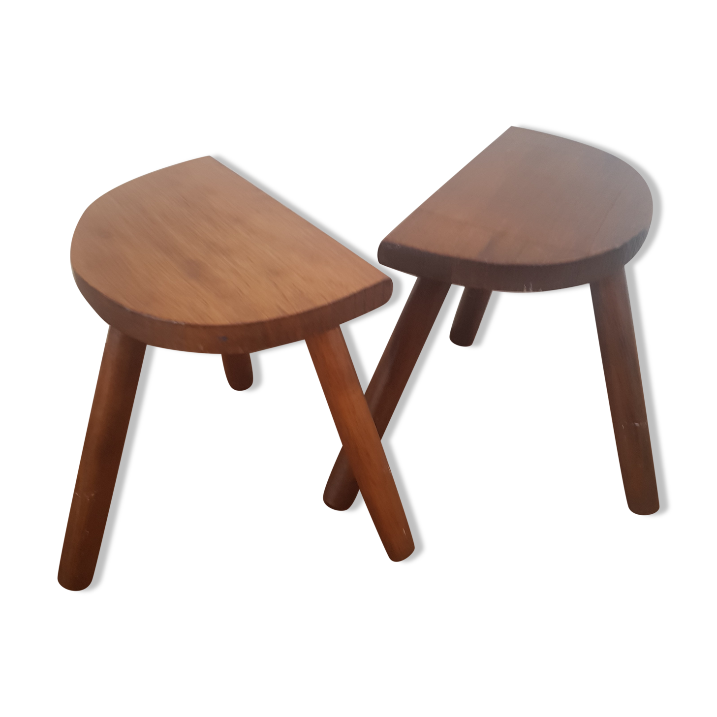 Set of 2 tripod stools