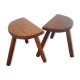 Set of 2 tripod stools