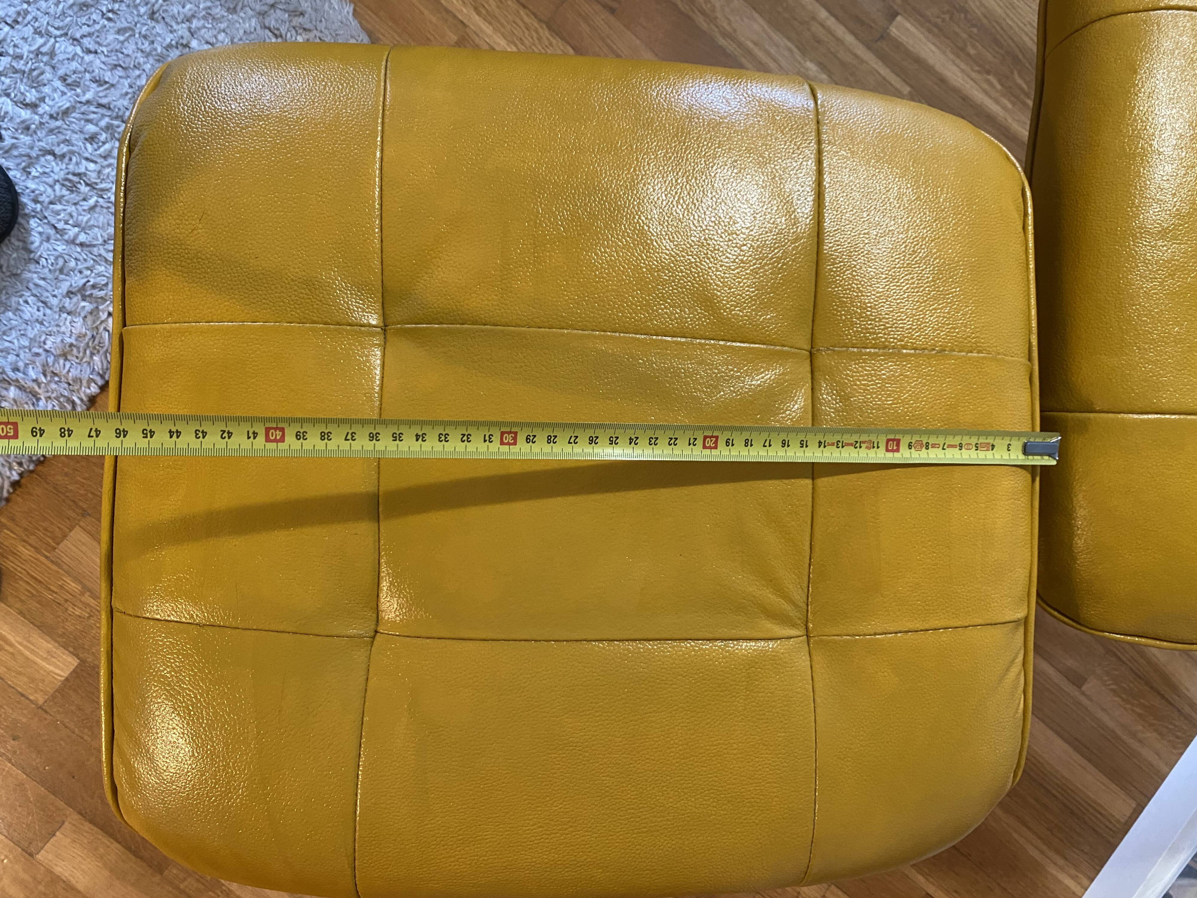 Pair of vintage Scandinavian footrests/ottomans from the 1970s – refurbished