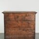 Richly carved English oak chest of drawers from the 18th century