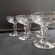 6 verres à champagne ou à cerises - Art nouveau