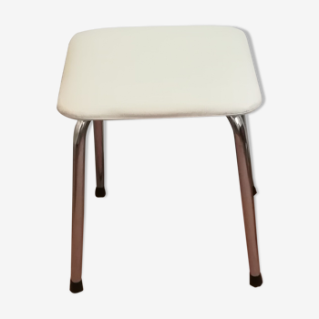 Tabouret en skai vintage