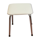 Tabouret en skai vintage