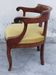 Fauteuil de bureau Louis Philippe en Noyer massif