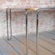 Bauhaus Dining Table, attributed to R. Slezák, Chrome, Polished Oak, Czech, 1930s