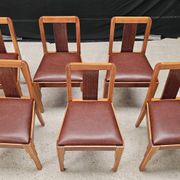 Lot table et ses 6 chaises Art déco de Saddier & fils