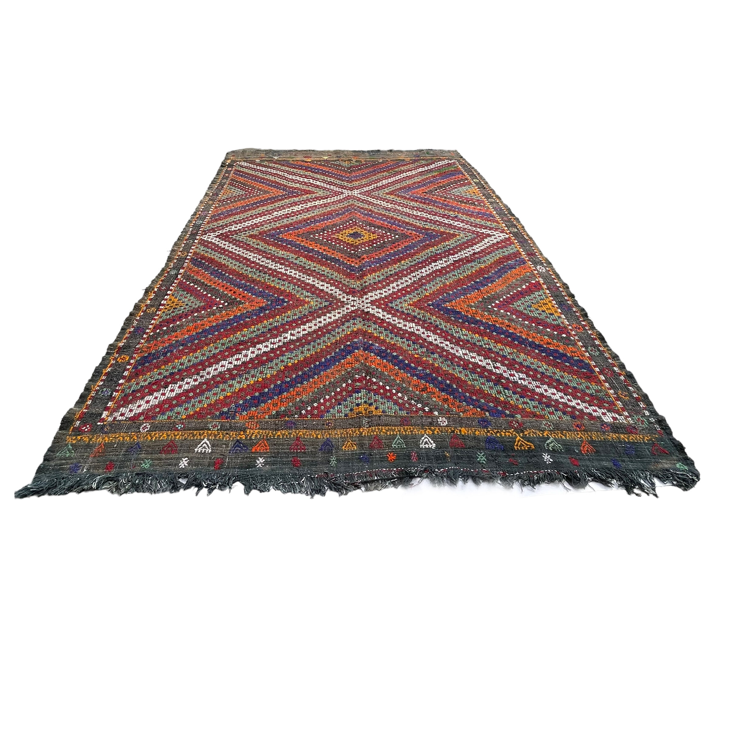 Vintage turkish kilim rug , 295 x 197 cm