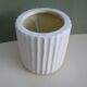 Vase céramique craquelée cylindrique