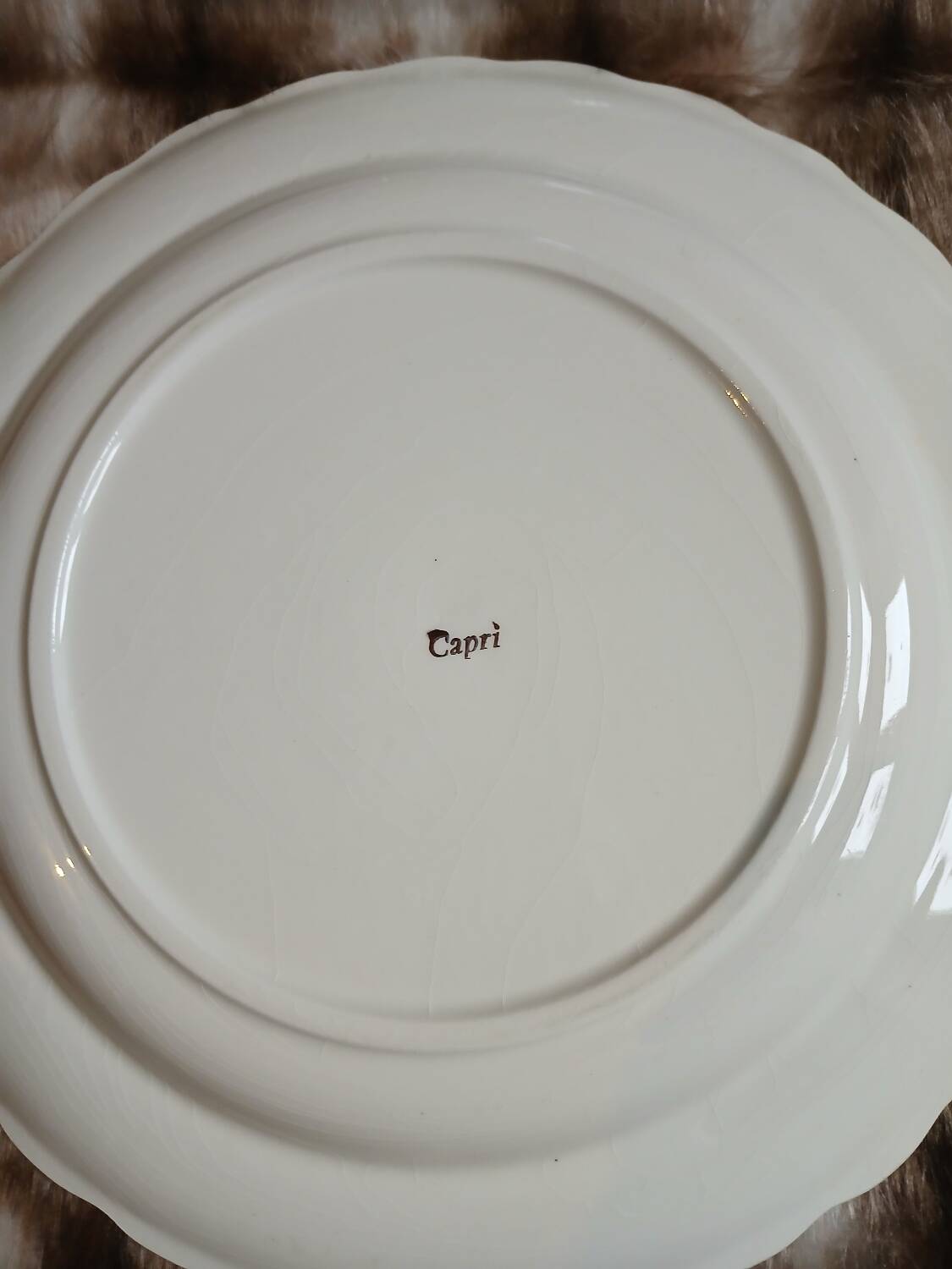 2 antique "Capri" plates