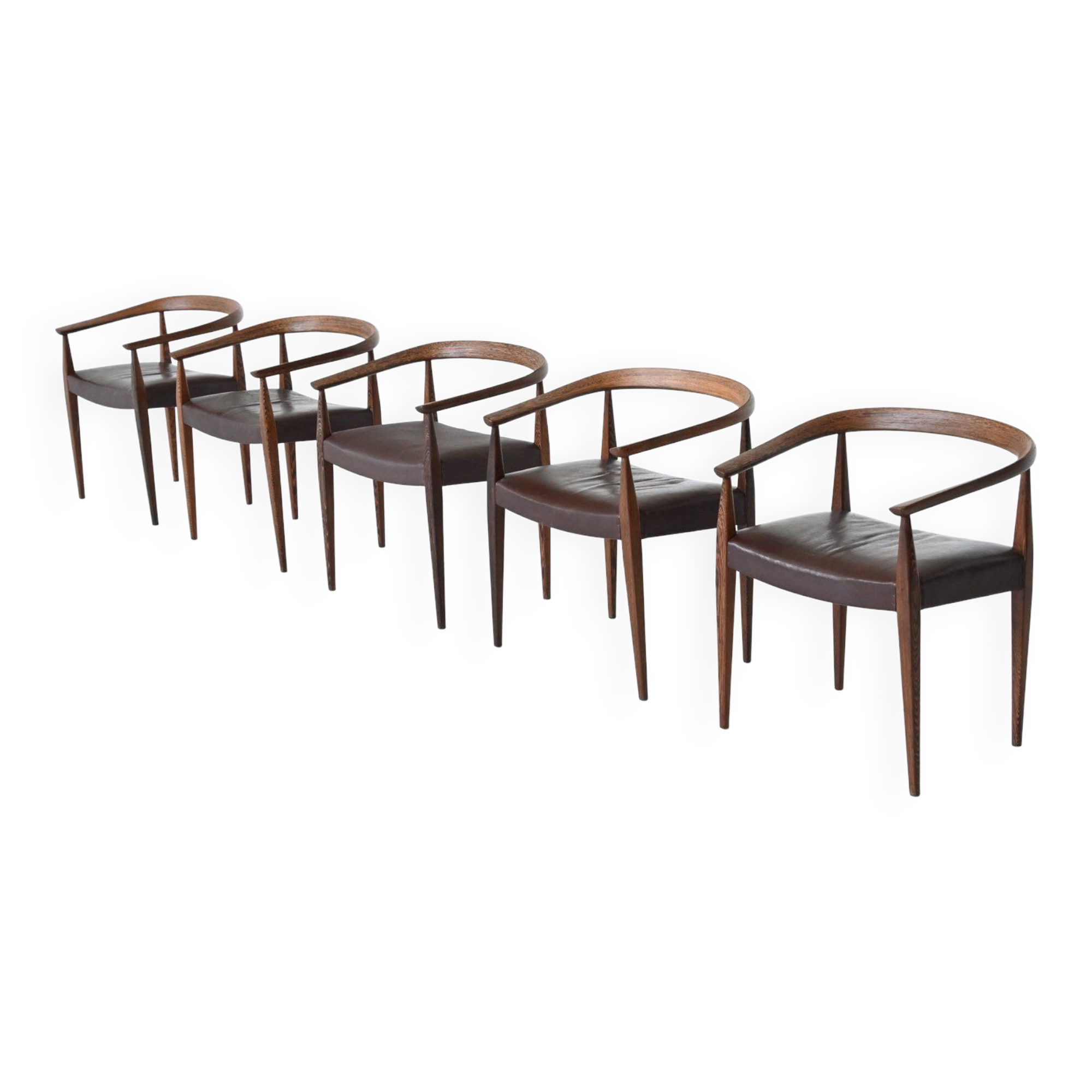 Nanna Ditzel model 113 armchairs Poul Kold Savvaerk Denmark 1955