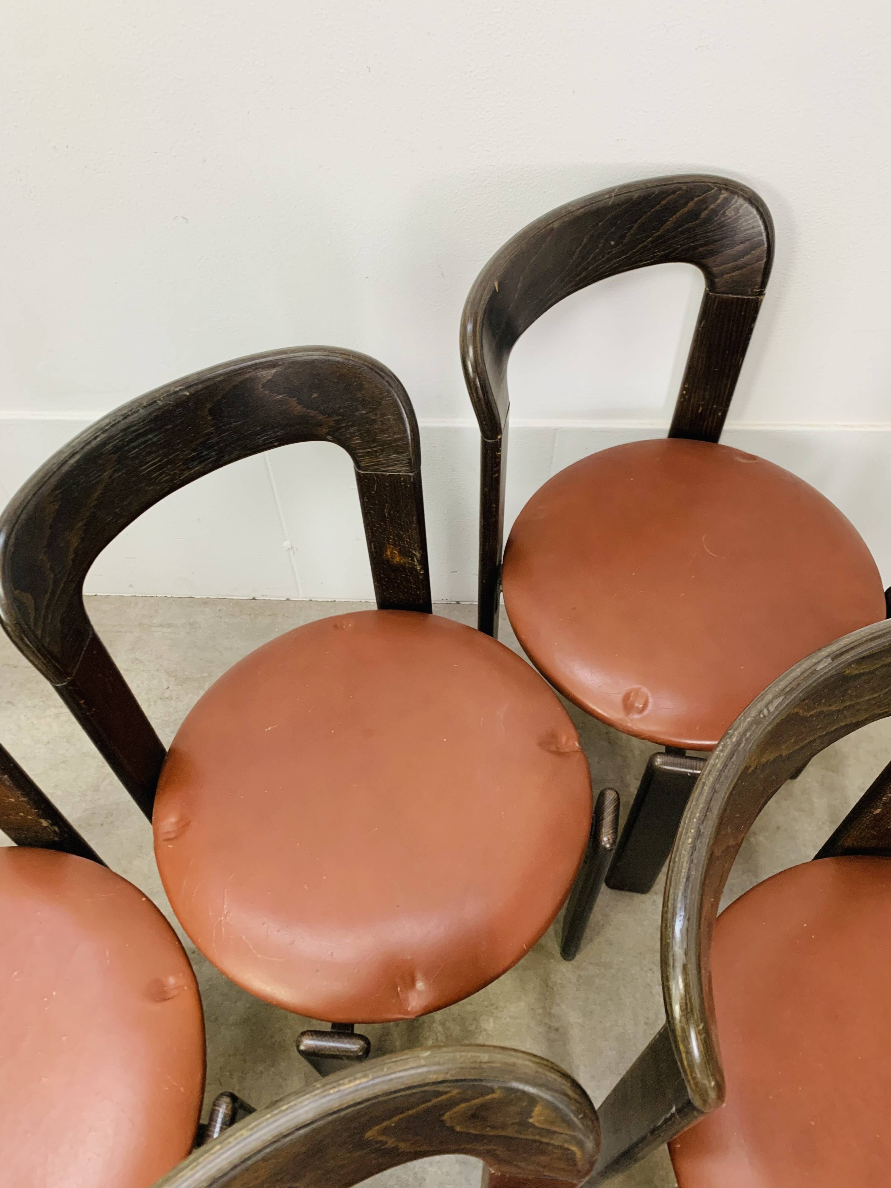 8 Bruno Rey chairs for Dietiker, workshop "Chair from Stein am Rhein"
