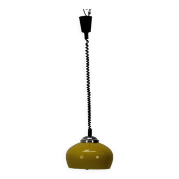 Adjustable Mid Century Pendant in the style of Meblo, 1980's, Czechoslovakia