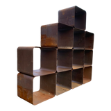 Étagère cortenstaal, space age 1970