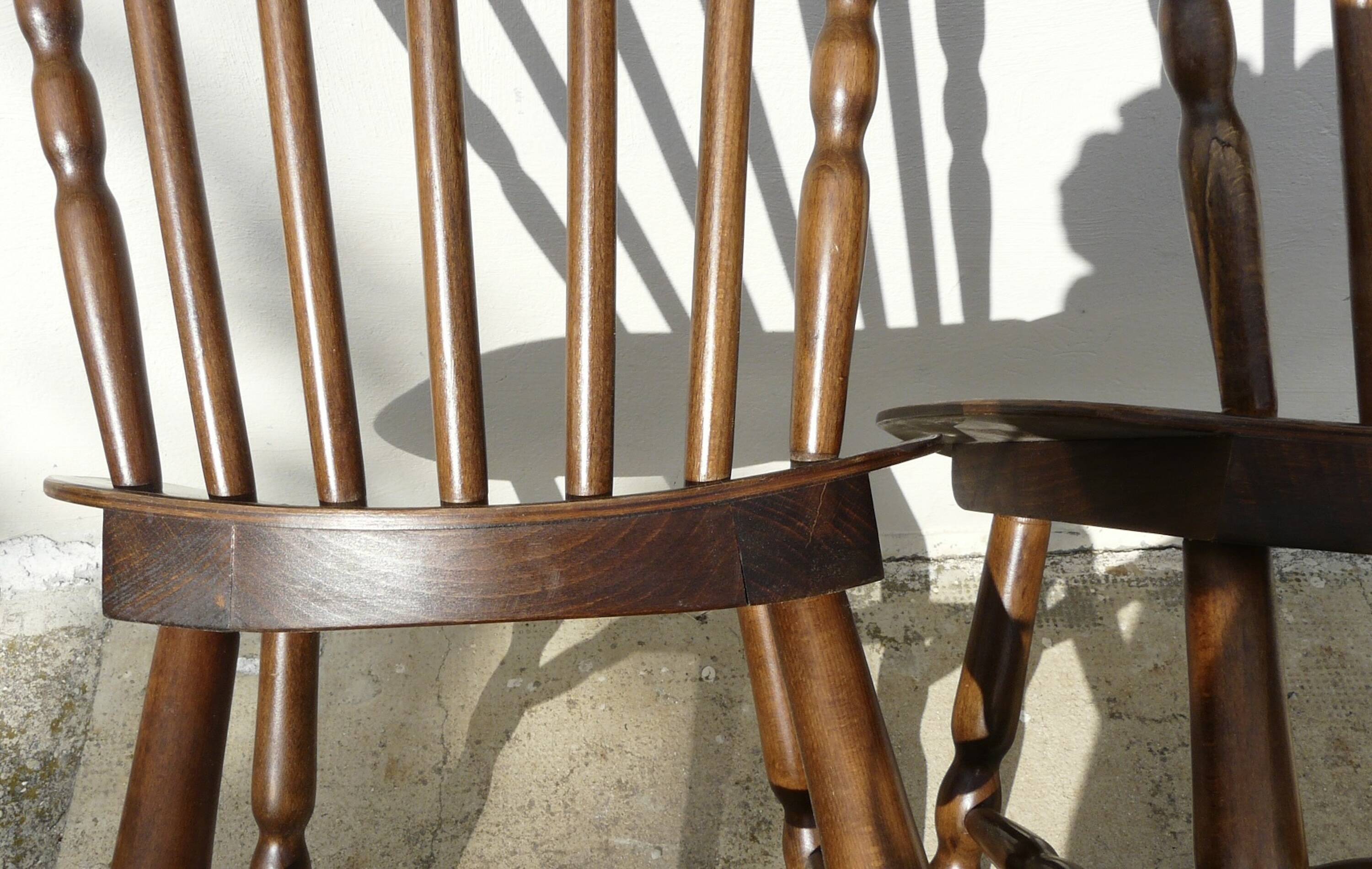 Set of 9 Vintage Scandinavian Bistro Chairs 1960