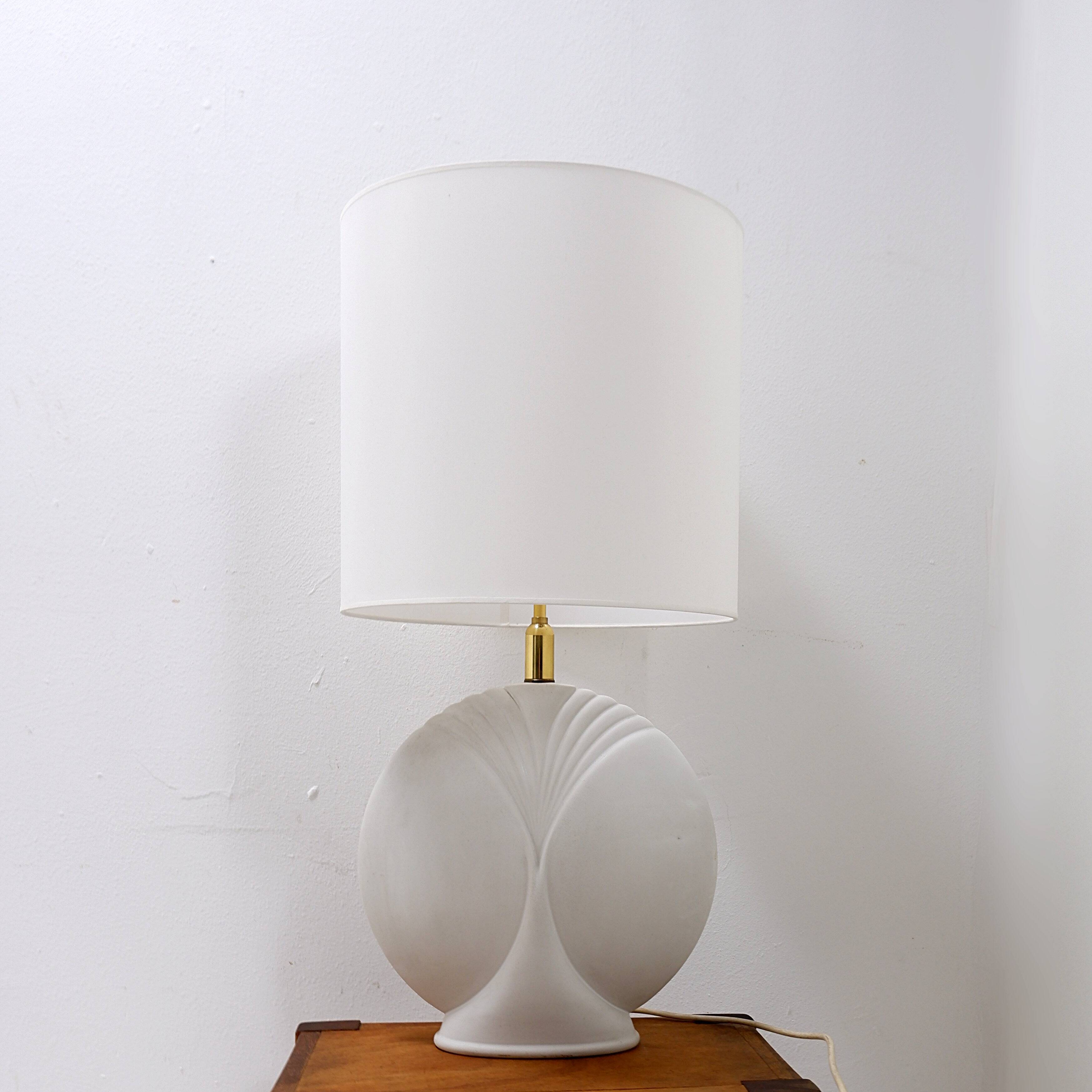 Large porcelain table lamp - 1980s