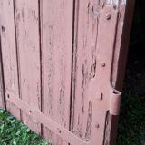 Pair of old openwork shutters