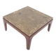 Table basse en pierre fossile du milieu du siècle