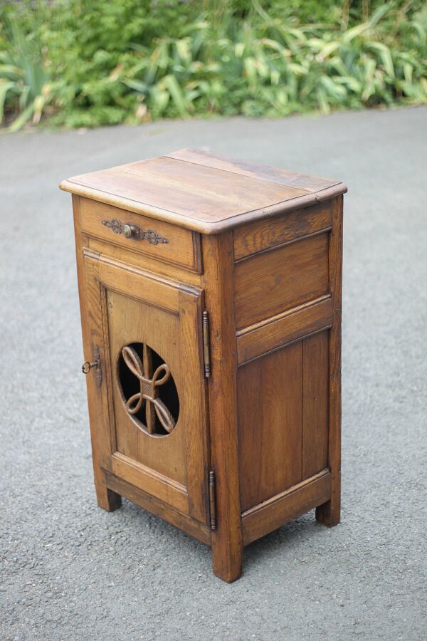 Meuble bois vintage, meuble confiturier, cabinet bois, meuble de rangement