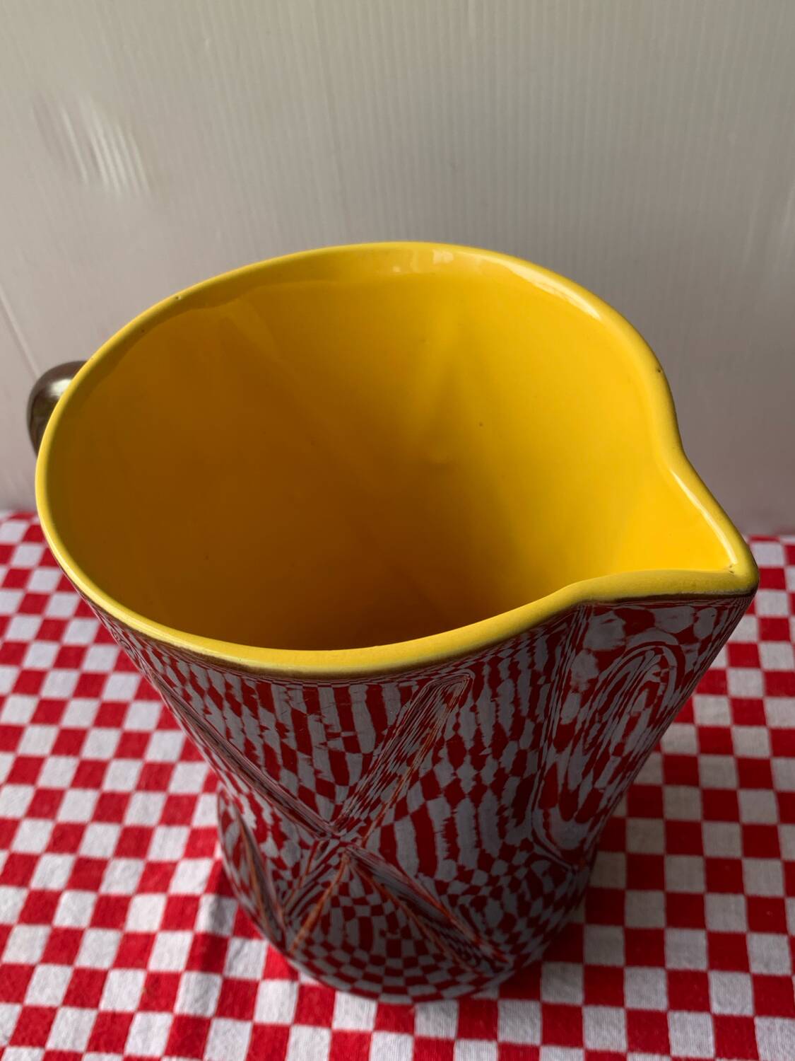 Two-coloured jug 1960 Poet Laval