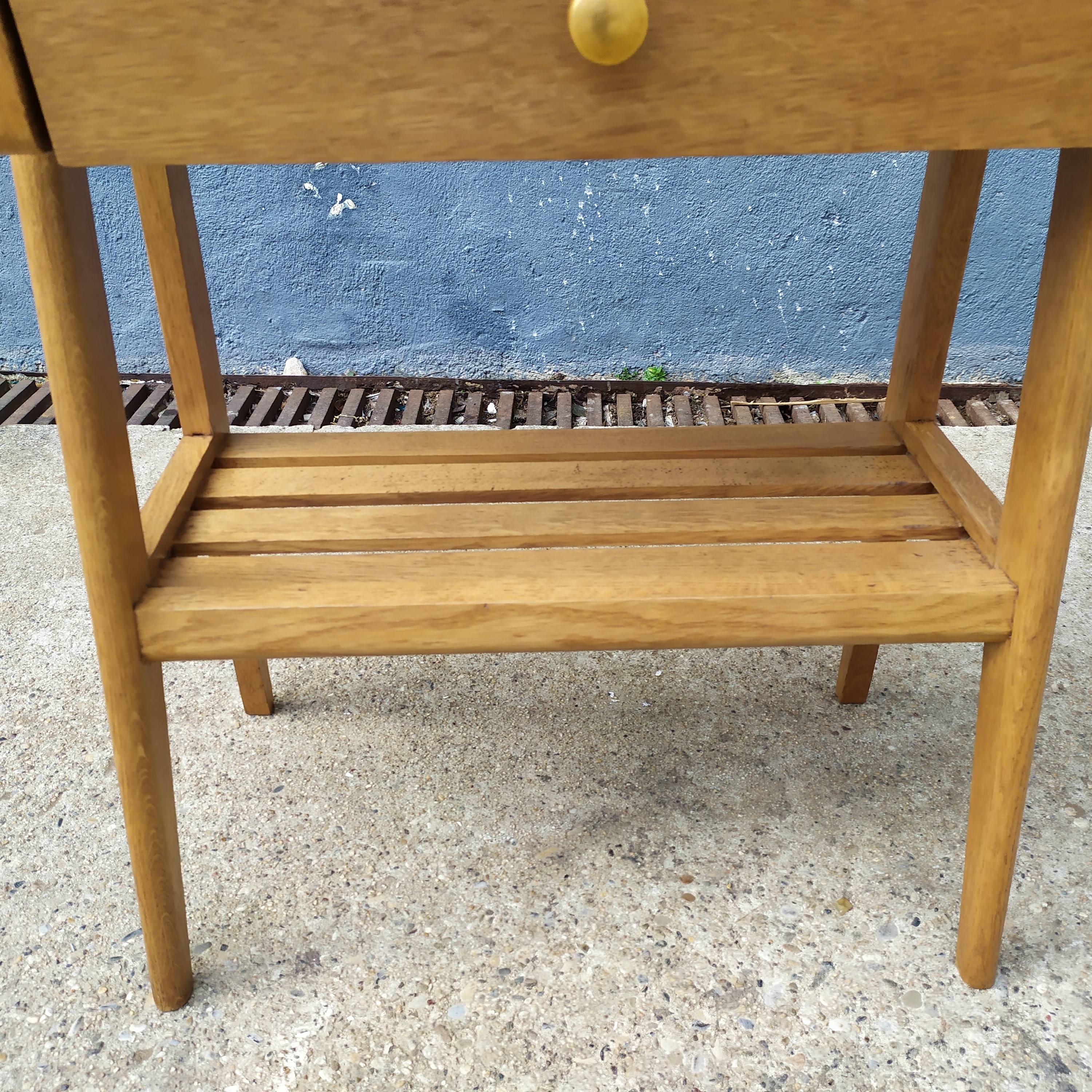 Oak compass foot shelf 1950