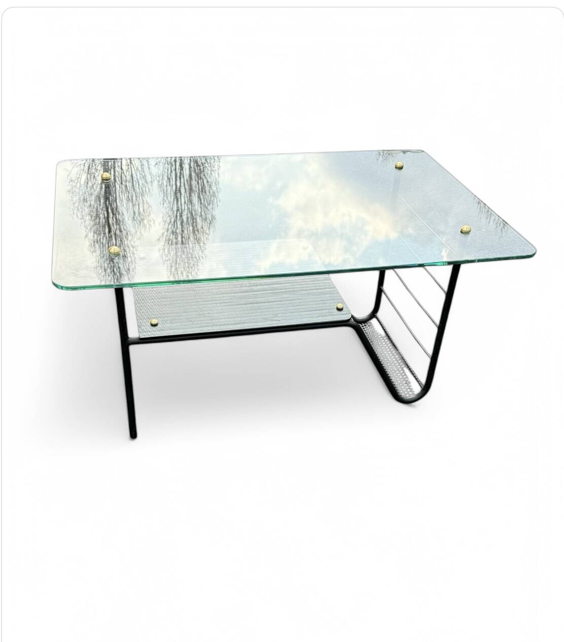 Magazine rack coffee table Bobois 1960