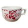 Tasse Café Mars décor rose bordeaux et liséré triangles bordeaux