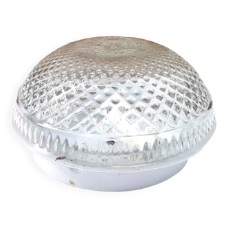 Glass flush ceiling mount light