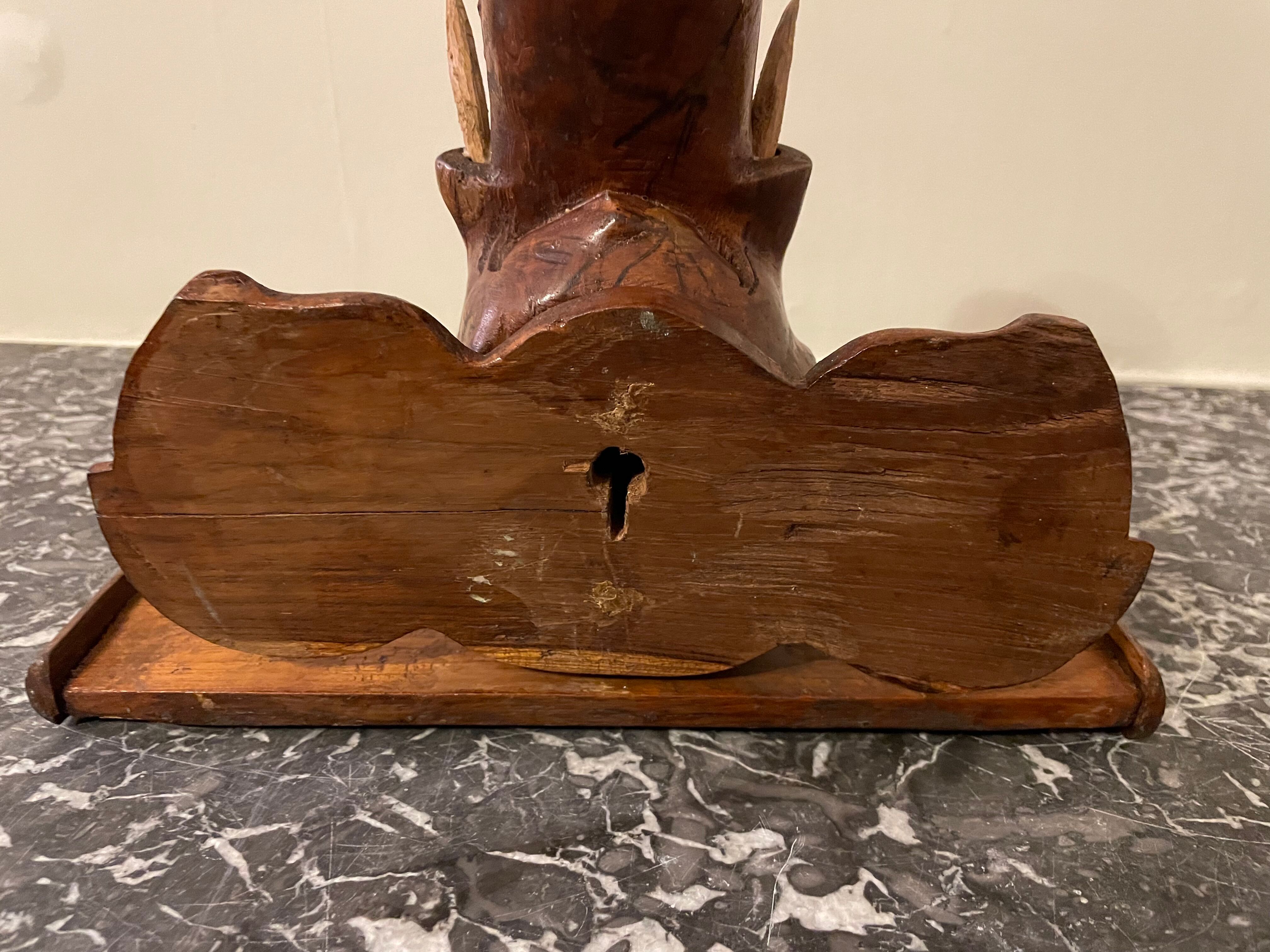 Wall console elephant head