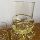 Set de 6 verres whisky jaune vintage